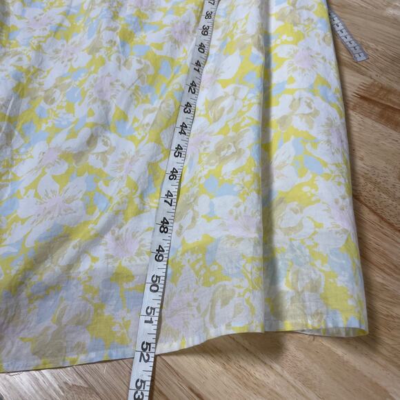 Hatch The Nines Target NWT Floral Smocked Tank Maternity Dress Size XL Yellow - Picture 10 of 10